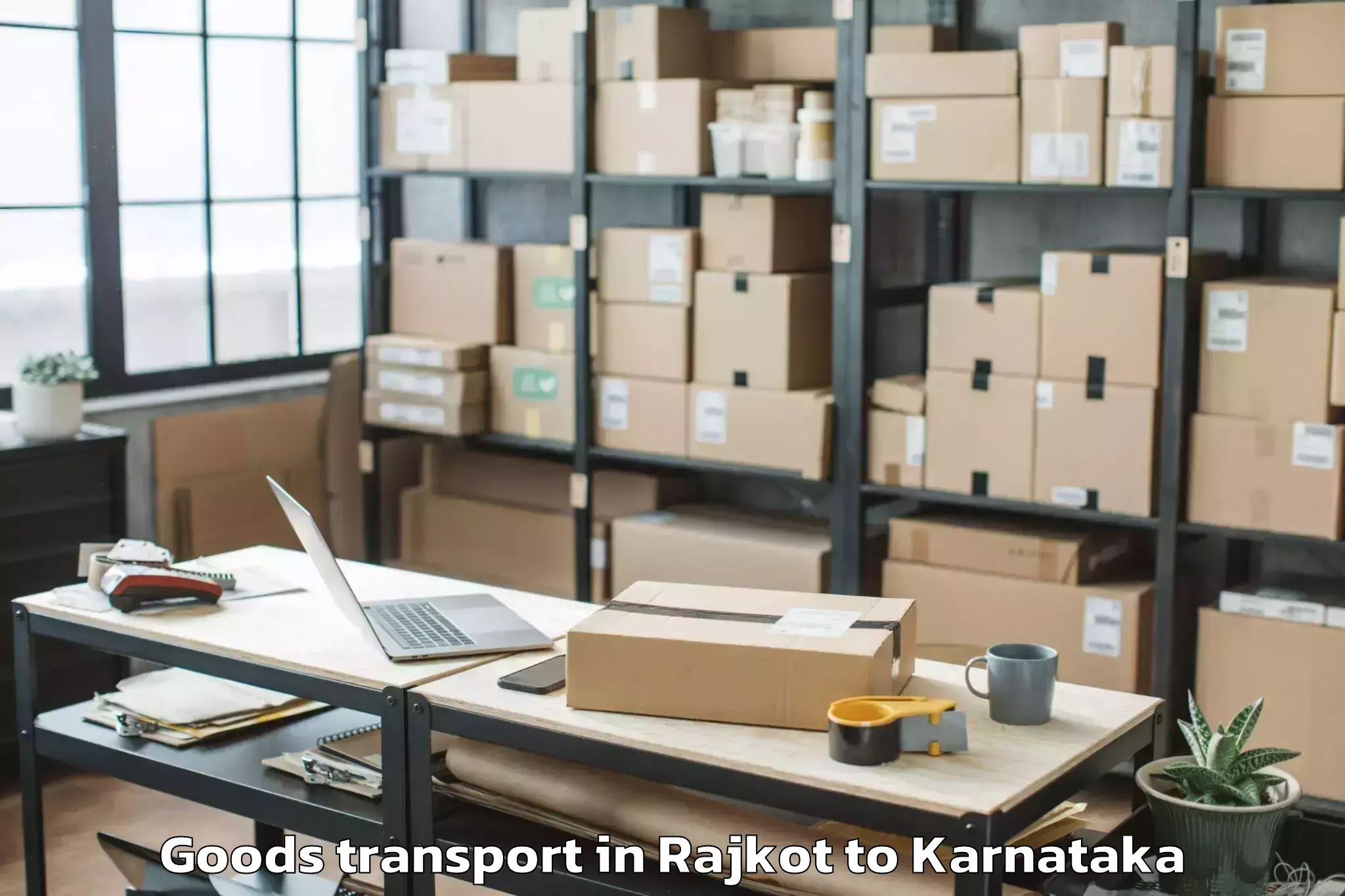 Get Rajkot to Pes University Bangalore Goods Transport